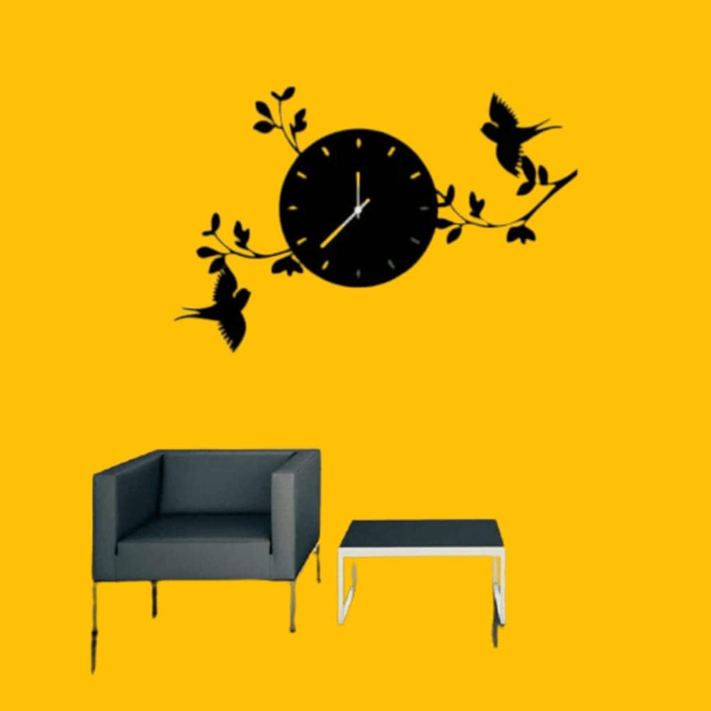 Modern Bird Design Wall Clock – Stylish Decorative Timepiece for Living Room Decor