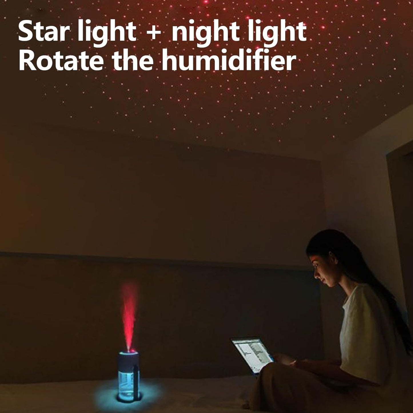 🌌 Star Projector with Humidifier – Breathe Easy Under the Stars