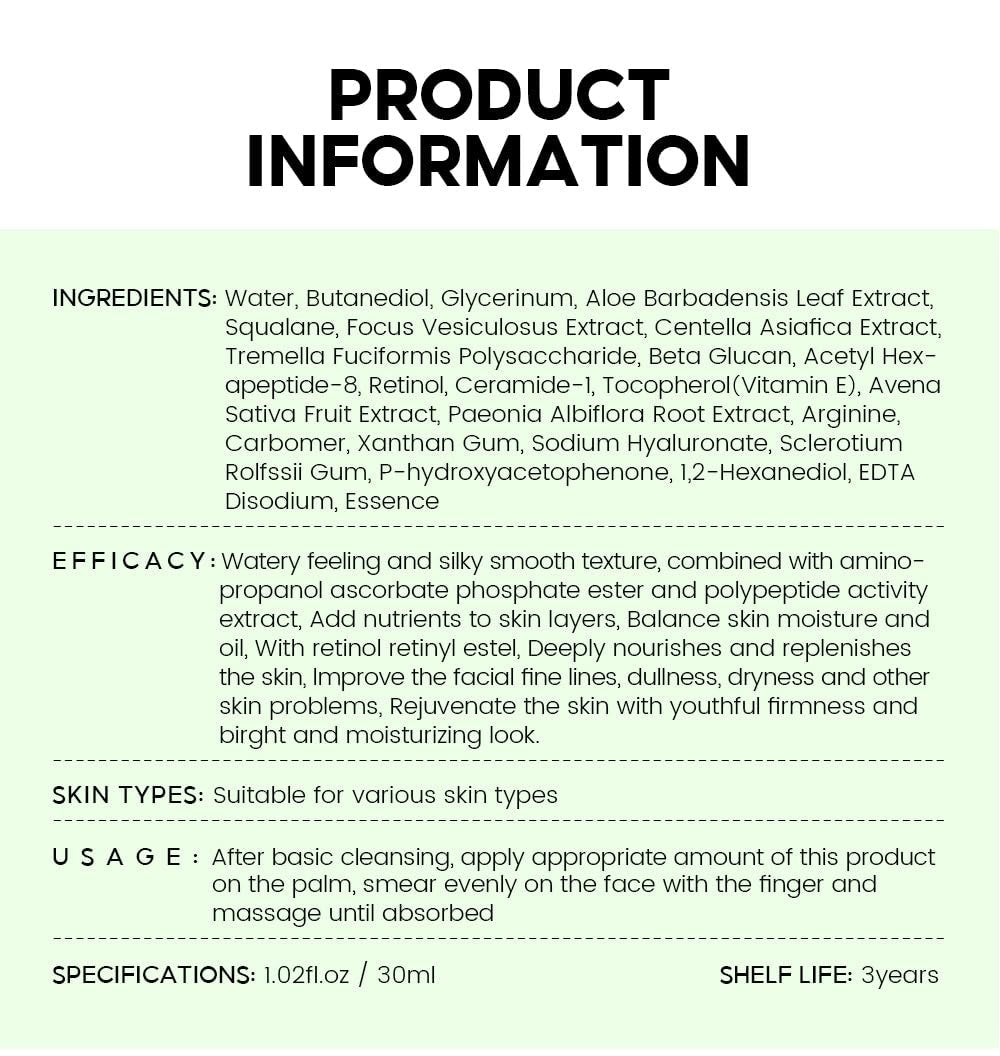 Vibrant Glamour Retinol Serum – Anti-Aging & Firming Treatment for Smooth, Youthful Skin