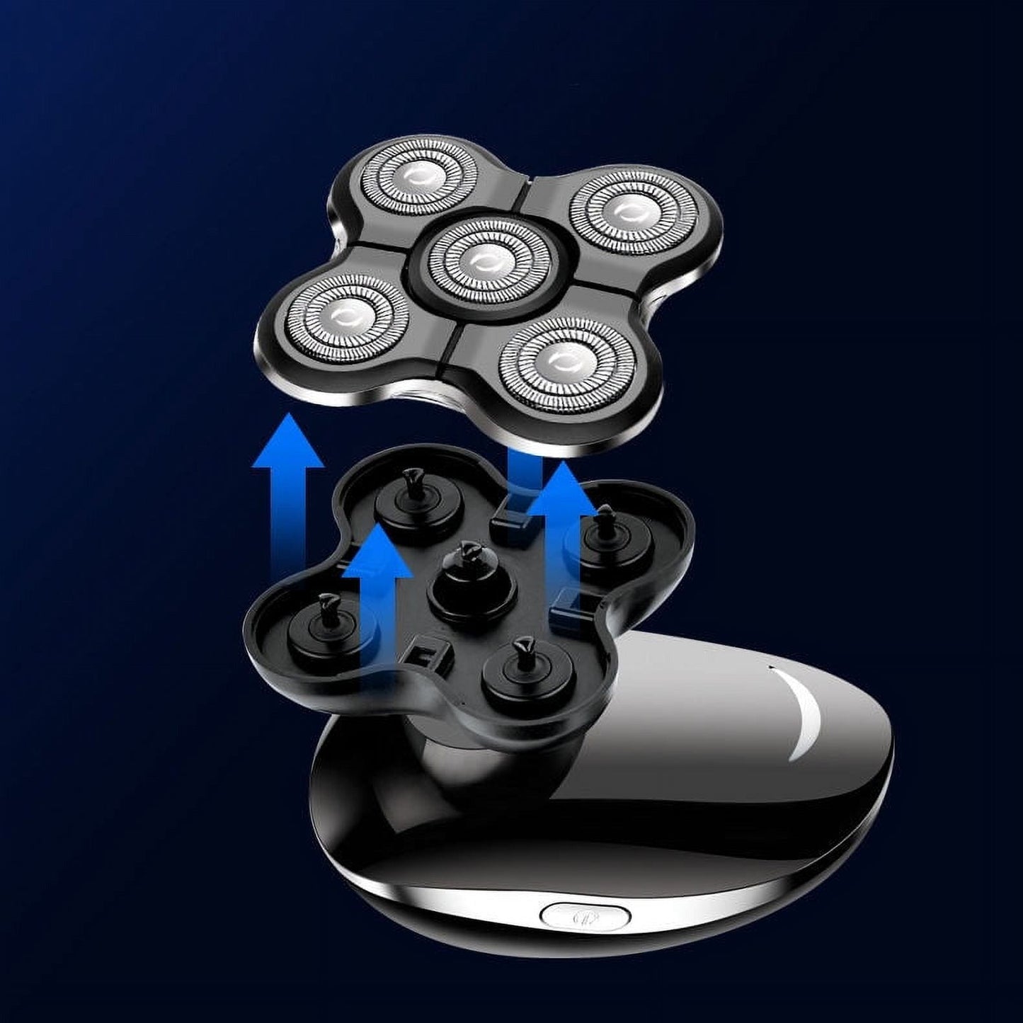 5-in-1 Electric Rotary Shaver Grooming Kit – Rechargeable Head, Beard & Face Care Set for Men