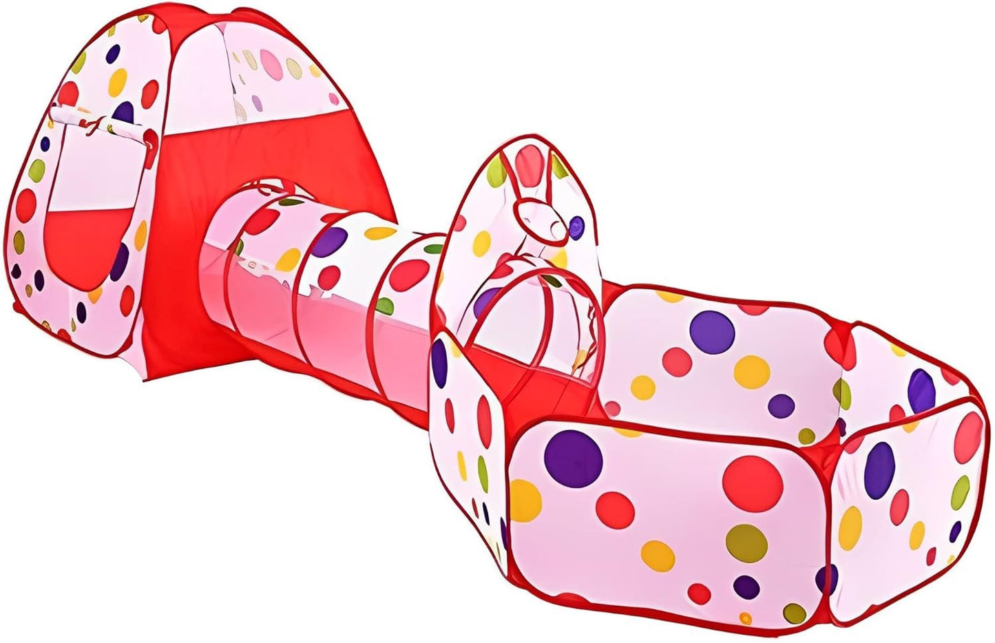 3-in-1 Kids Play Tent with Tunnel & Ball Pit – Foldable Indoor/Outdoor Fun Set
