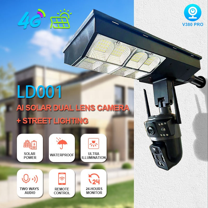 Solar Security Light with HD Camera – Motion Sensor, Night Vision & Waterproof
