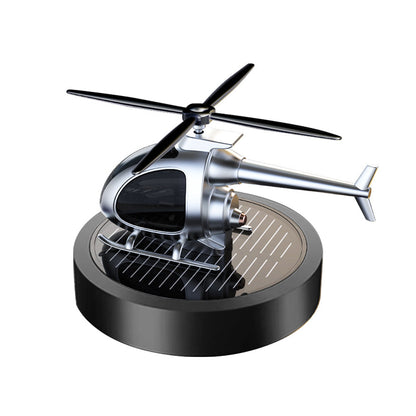 Solar-Powered Rotating Helicopter Car Air Freshener – Stylish Dashboard Fragrance Diffuser