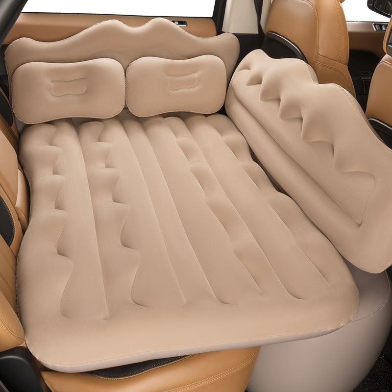 Inflatable Car Air Mattress – Portable Back Seat Travel Bed with Pillows for SUV & Sedan