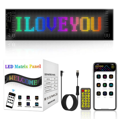 Flexible LED Display Screen For Car 92*374mm