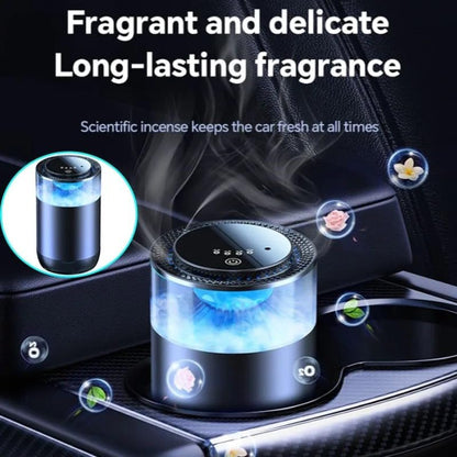Car Aroma Diffuser with LED Light – USB Powered Humidifier & Air Freshener