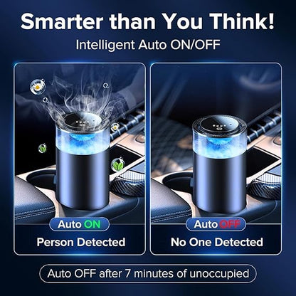 Car Aroma Diffuser with LED Light – USB Powered Humidifier & Air Freshener