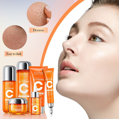 Sadoer Vitamin C Skincare Set – 5X Brightening Power for Radiant, Even-Toned & Hydrated Skin