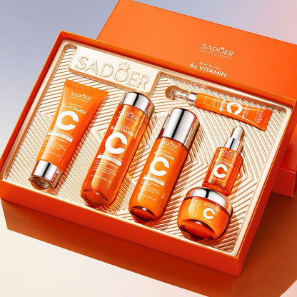 Sadoer Vitamin C Skincare Set – 5X Brightening Power for Radiant, Even-Toned & Hydrated Skin