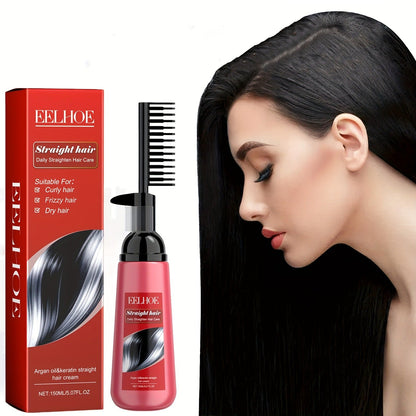 EELHOE Hair Straightening Cream – Smooth, Straighten & Nourish Curly, Frizzy, Dry Hair