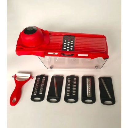 12-in-1 Multifunctional Vegetable Slicer with Storage Container & Interchangeable Blades