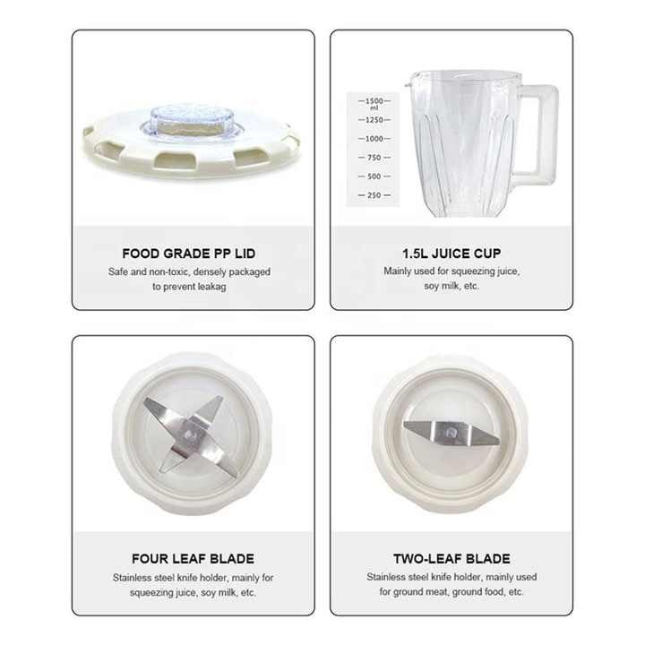 Multi-Speed Electric Blender with Grinder – 2-in-1 Juicer & Mixer for Smoothies, Shakes, Spices