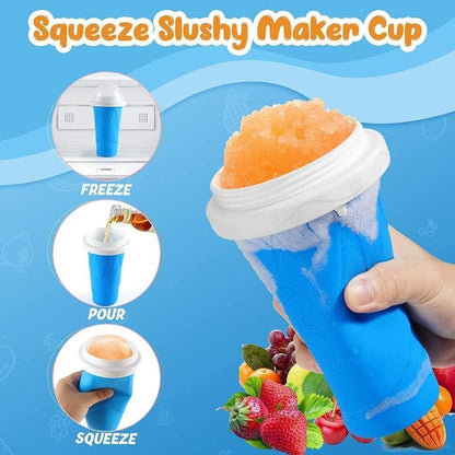 Squeeze Slushy Maker Cup – DIY Instant Frozen Drink Cup for Juice, Soda, Smoothies & More