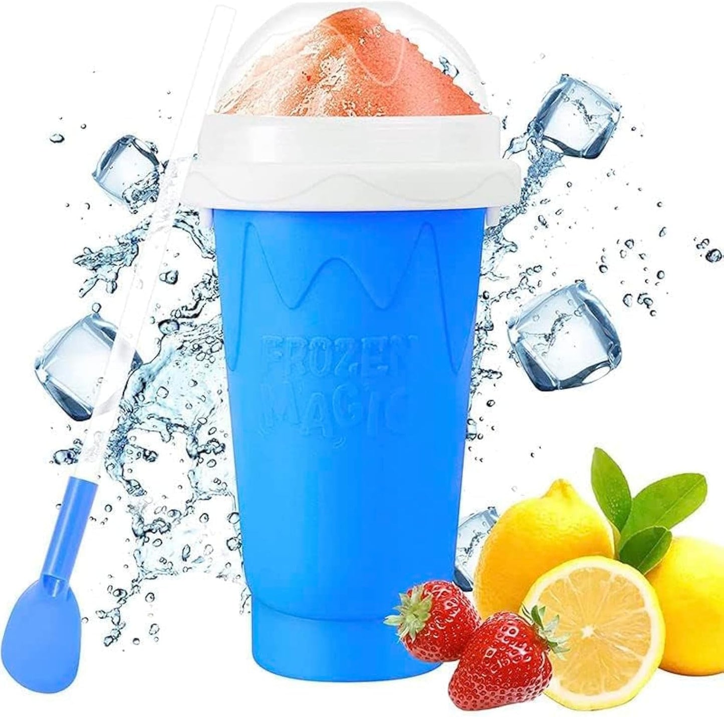 Squeeze Slushy Maker Cup – DIY Instant Frozen Drink Cup for Juice, Soda, Smoothies & More