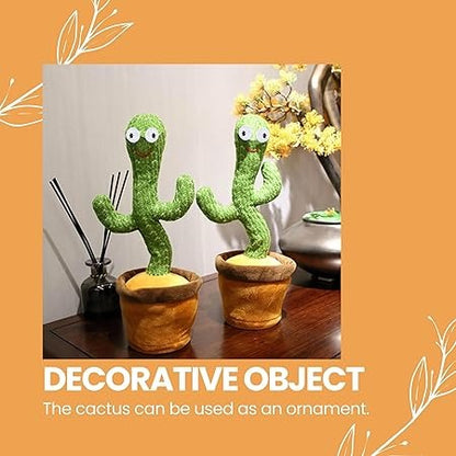 Dancing Talking Cactus Toy with Music, Lights & Mimicry Feature for Kids & Fun