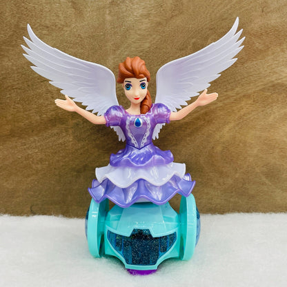 Dancing Angel Princess Toy with Light, Music & Rotating Wheels for Kids