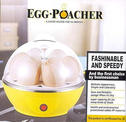 Electric Egg Boiler & Poacher | Fast 7-Egg Steamer with Auto Shut-Off for Healthy Breakfasts