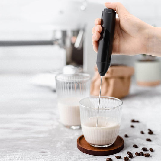 Electric Handheld Milk Frother and Drink Mixer – Ideal for Coffee, Lattes, Protein Shakes, and More