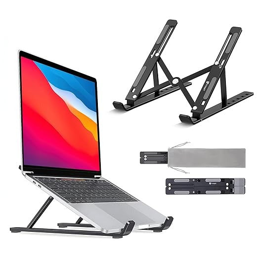 Adjustable Portable Laptop Stand – Foldable & Ergonomic Design for All Devices