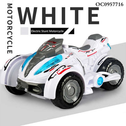 Stunt Motorbike with Electric Sound, Light & 360° Rotation for Kids