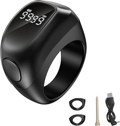 Smart Digital Counter Ring – Scratch Resistant, Touch Sensor Tasbeeh & Fitness Tracker Ring