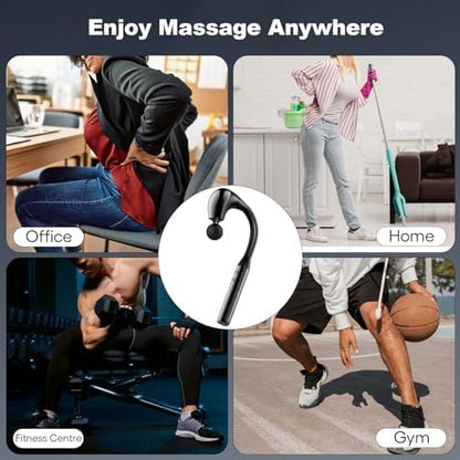 Deep Tissue Percussion Massage Gun with 4 Heads – Handheld Electric Massager for Muscle Relief