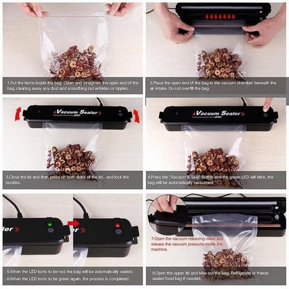 Automatic Vacuum Sealer Machine for Food Storage – Keep Meat, Veggies & More Fresh Longer