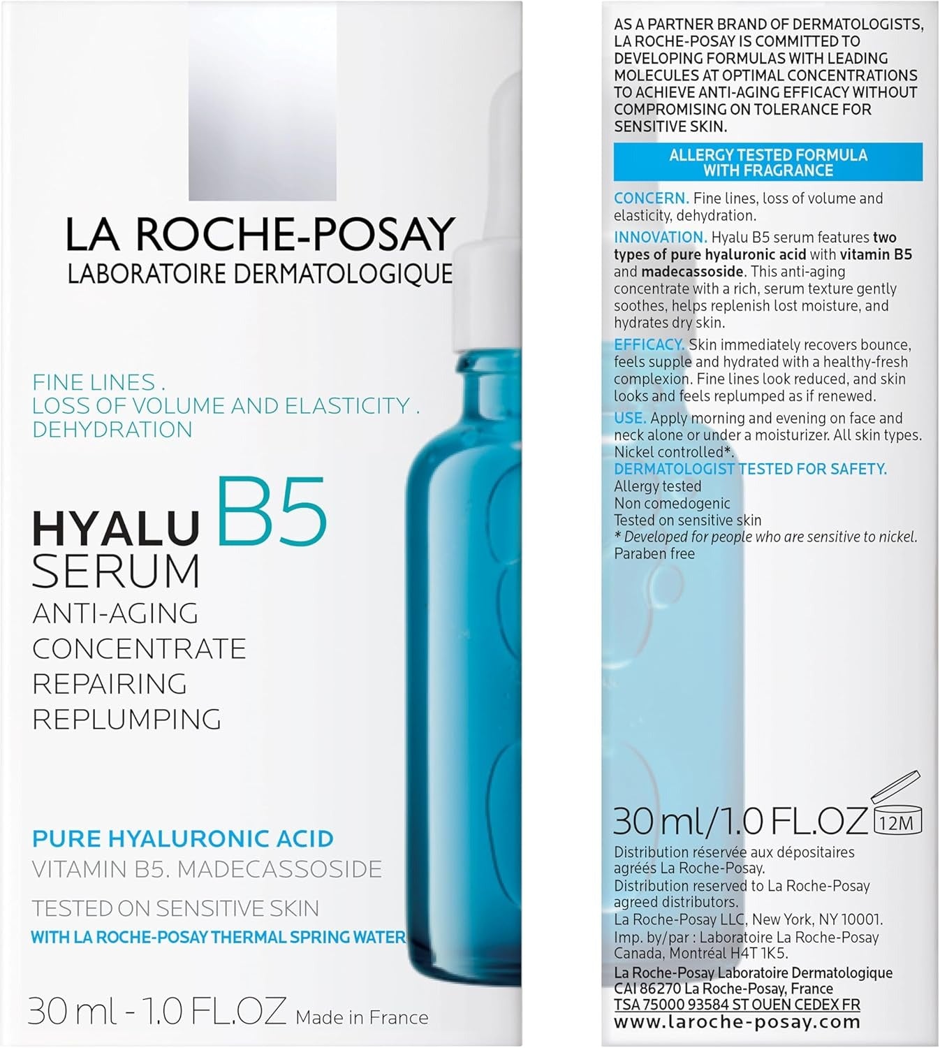La Roche-Posay Hyalu B5 Anti-Aging Serum – Hydrating, Plumping & Repairing for Sensitive Skin