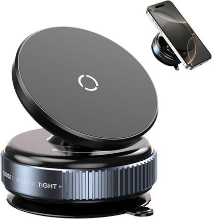 Magnetic 360° Rotating Car Mount Holder with Strong Grip for All Smartphones