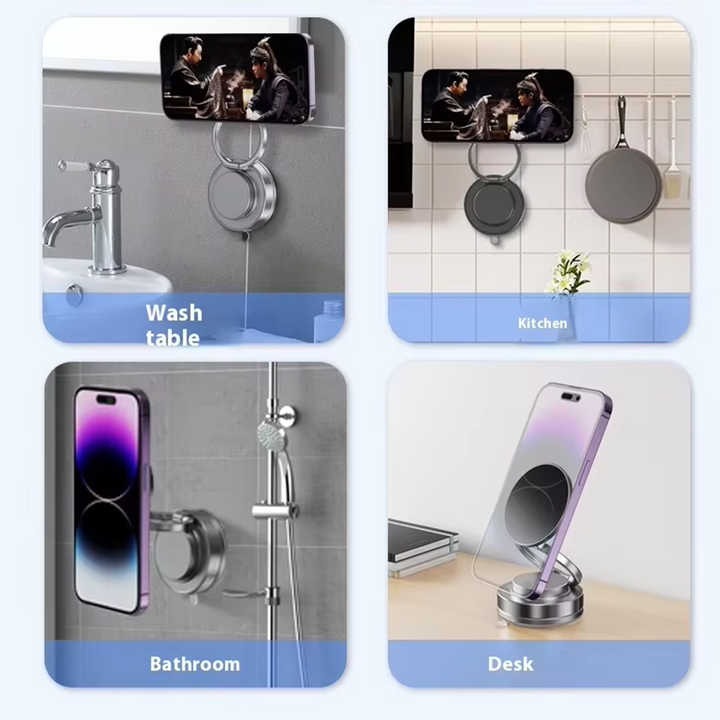 360° Rotatable Magnetic Phone Stand with 3-Axis Multi-Angle Adjustable Design