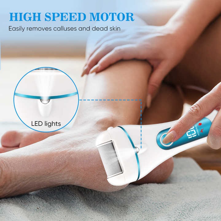 Electric Foot Callus Remover with LED Light – Smooth Feet in Minutes | High-Speed Motor