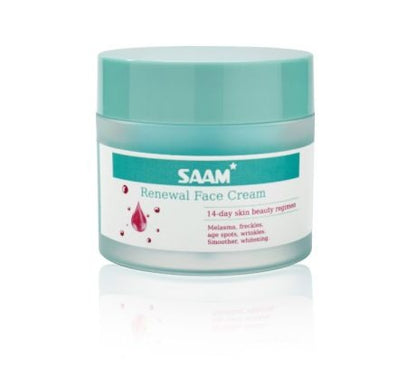 SAAM Renewal Face Cream – Anti-Aging Moisturizer for Wrinkles, Fine Lines & Glowing Skin