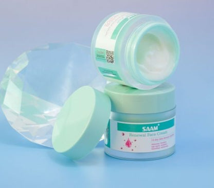 SAAM Renewal Face Cream – Anti-Aging Moisturizer for Wrinkles, Fine Lines & Glowing Skin
