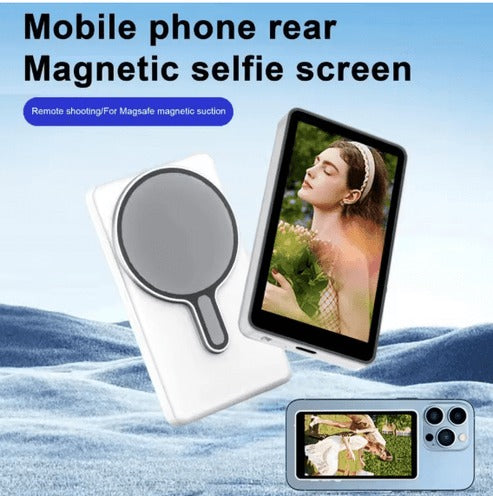 MagSafe Magnetic Selfie Screen – Quick Attach Mini Display for iPhone Back