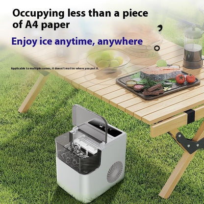 Compact Ice Maker with Cold Lock Design for Long-Lasting Ice Preservation
