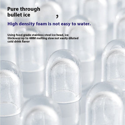 Compact Ice Maker with Cold Lock Design for Long-Lasting Ice Preservation