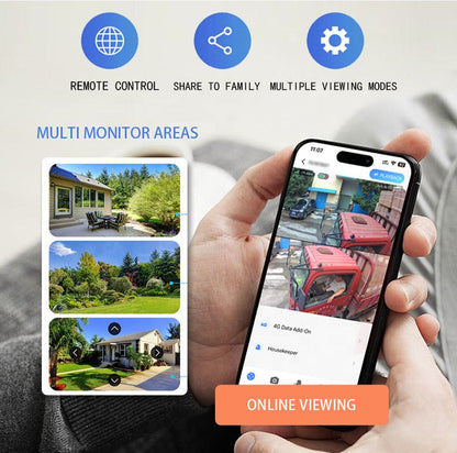 Solar Security Light with HD Camera – Motion Sensor, Night Vision & Waterproof