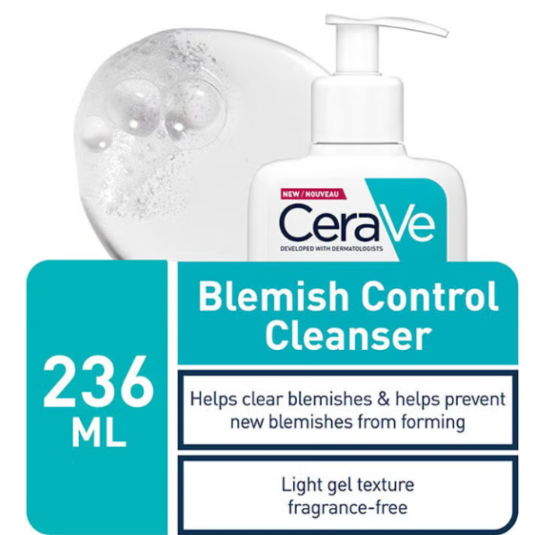 CeraVe Blemish Control Cleanser for Acne-Prone Skin – 8 oz | With Salicylic Acid & Niacinamide