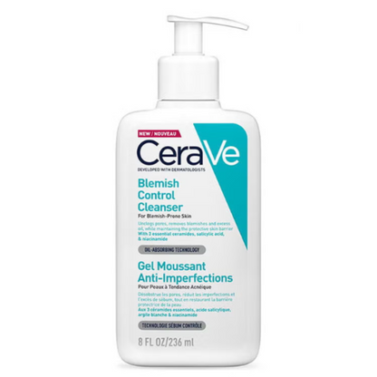 CeraVe Blemish Control Cleanser for Acne-Prone Skin – 8 oz | With Salicylic Acid & Niacinamide