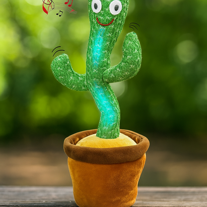 Dancing Talking Cactus Toy with Music, Lights & Mimicry Feature for Kids & Fun